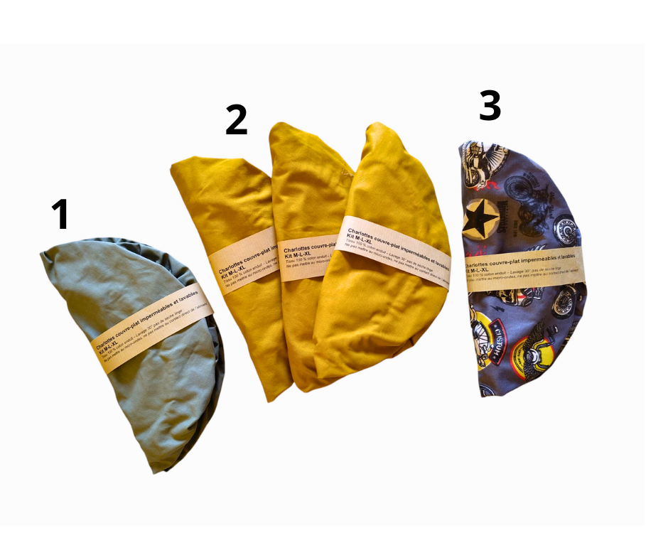 Kit de charlottes couvre-plat en stock